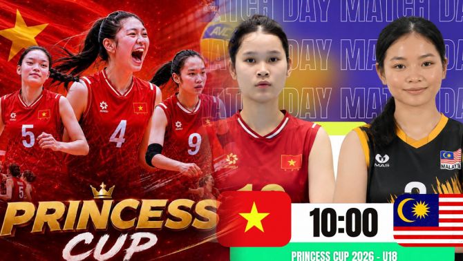 TRỰC TIẾP bóng chuyền nữ Việt Nam vs Malaysia - Link xem bóng chuyền nữ U18 Đông Nam Á 2026