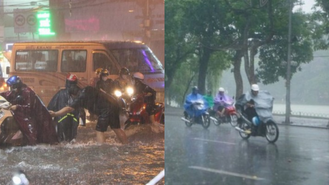 Trung tâm Khí tượng phát cảnh báo nóng: Hà Nội mưa dông diện rộng, nhiều địa phương báo động lũ quét