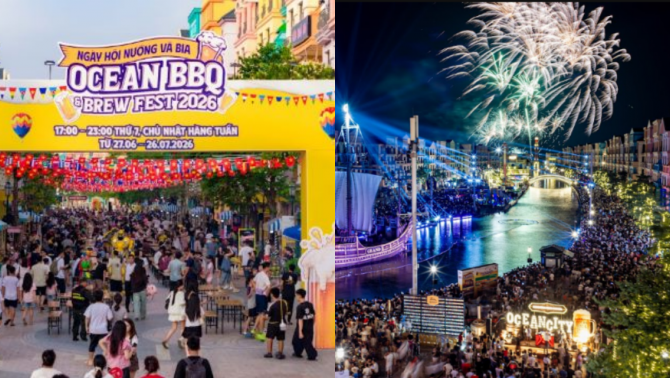 Hàng chục nghìn lượt khách đổ về Ocean City trong tuần khai màn Ngày hội Nướng & Bia 2026