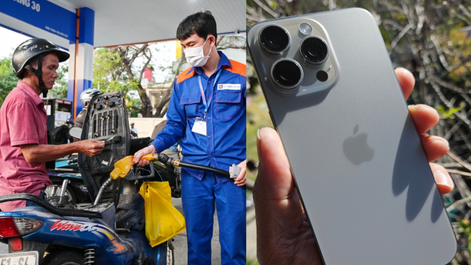 Giá xăng dầu hôm nay 30/6: Giá E10 rẻ kỷ lục chưa từng có, giá iPhone 15 Pro Max rẻ như cho