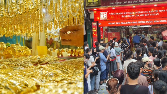 Bảng giá vàng hôm nay 1/7: Vàng SJC nhẫn 9999 giảm 'ác', người mua áp đảo người bán giữa cơn lao dốc