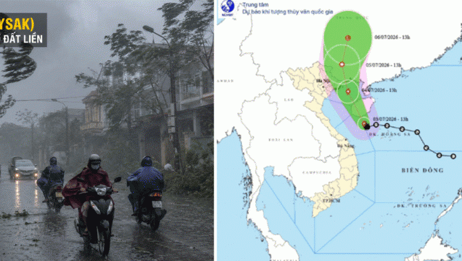 Tin mới nhất về bão số 1 Maysak: Diễn biến khó lường, đêm 3/7 - 5/7 mưa rất to ở Đông Bắc Bộ, Thanh Hóa