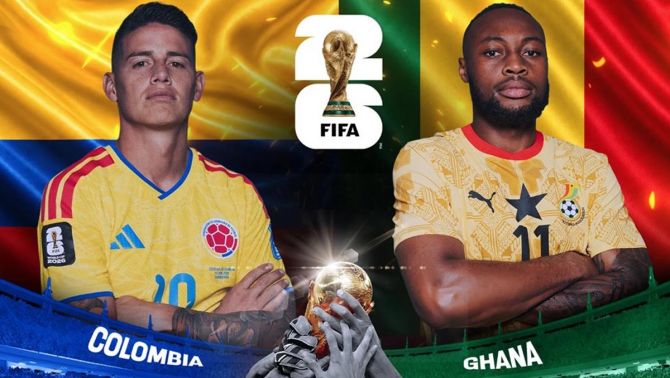 Dự đoán tỷ số Colombia vs Ghana 8h30 ngày 4/7 - Nhận định bóng đá World Cup 2026 hôm nay