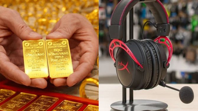 Giá vàng SJC, vàng nhẫn ngày 3/7 tăng dựng đứng, tai nghe gaming HyperX rẻ kỷ lục