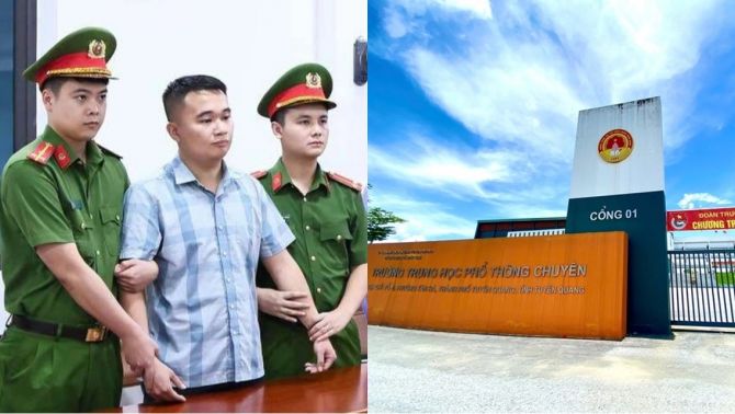 Trước khi giáo viên bị tạm giữ khẩn cấp, hiệu trưởng trường THPT Chuyên Tuyên Quang từng tuyên bố rất tự tin