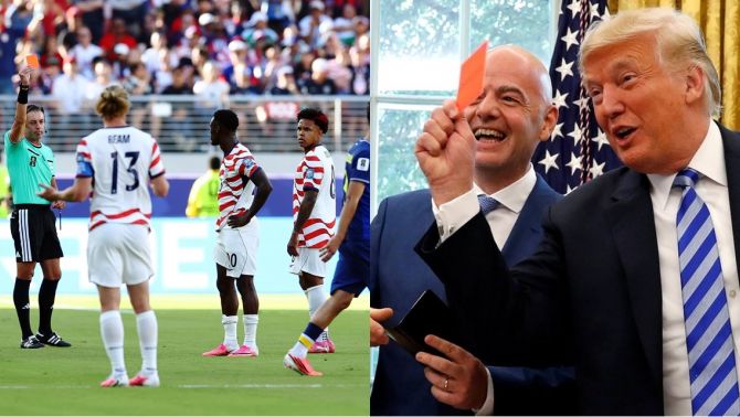 Một cuộc điện thoại của ông Trump giúp cầu thủ Mỹ được xóa thẻ đỏ ngay trước trận gặp Bỉ?