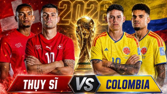 Dự đoán tỷ số, kết quả Thụy Sĩ vs Colombia 3h ngày 8/7 - Vòng 1/8 World Cup 2026: Sao Bayern gây sốt