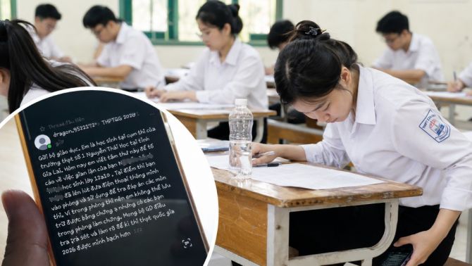 Diễn biến nóng vụ thí sinh ở Gia Lai bị tố dùng điện thoại trong phòng thi, kết quả điểm cao chót vót