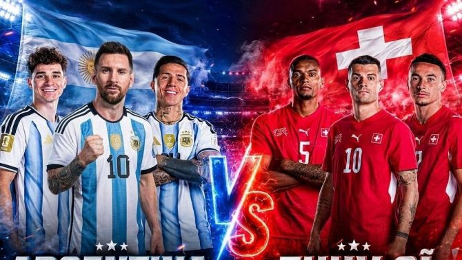 Kết quả bóng đá Argentina vs Thụy Sĩ hôm nay 12/7 - Tứ kết World Cup 2026: Siêu phẩm xuất hiện, thẻ đỏ tai hại