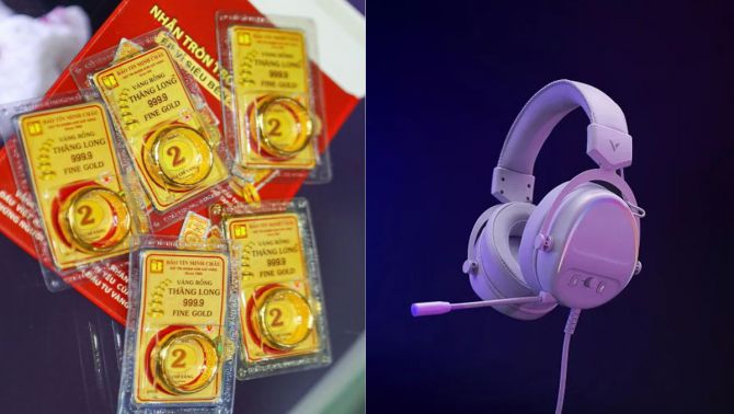 Giá vàng ngày 13/7: Biến động mạnh ngay đầu tuần mới, tai nghe gaming Rapoo giá rẻ bất ngờ