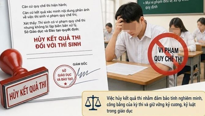 Kết luận vụ mang điện thoại vào phòng thi ở Khánh Hòa: Thí sinh bị hủy kết quả, hội đồng coi thi thì sao?