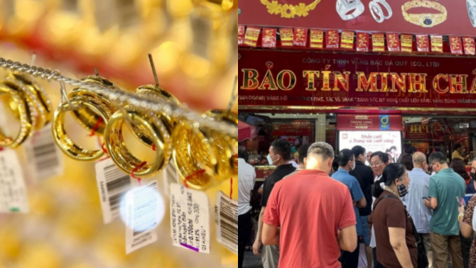 Giá vàng hôm nay chốt phiên 15/7: Vàng SJC vàng nhẫn 9999 vọt tăng hiếm có, khách đổ xô đi chốt lời