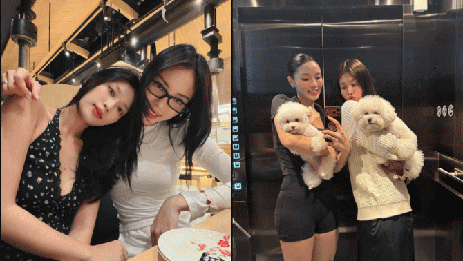 ‘Team qua đường’ bắt cận cảnh Hoa hậu Kỳ Duyên hôn vai Thiên Ân vô cùng ngọt ngào nơi đông người