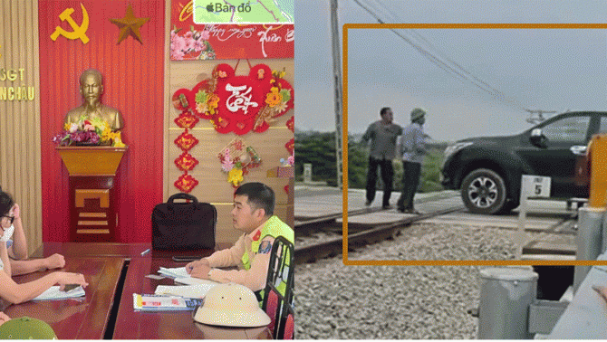 Cái kết ‘đắng’ cho nữ tài xế cố băng qua đường ray khi đèn cảnh báo đã chuyển đỏ và rào chắn đang hạ