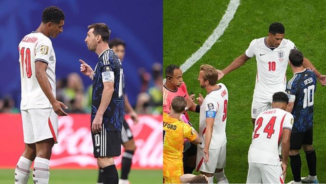 Bellingham đích thân giải thích vụ đấu khẩu với Messi, nói gì mà M10 phải bĩu môi?