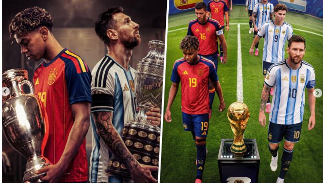 Dự báo tỉ số cực chuẩn xác siêu máy tính giữa Tây Ban Nha và Argentina, kịch bản 1-1 trong 90 phút