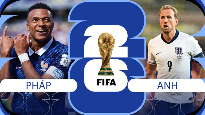 Nhận định bóng đá, dự đoán tỷ số Pháp vs Anh, 4h ngày 19/7 - World Cup 2026: Mbappe đối đầu Kane