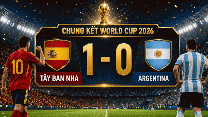 Messi đã nói gì về việc Tây Ban Nha chiến thắng Argentina trong trận chung kết World Cup 2026 với tỉ số 1-0