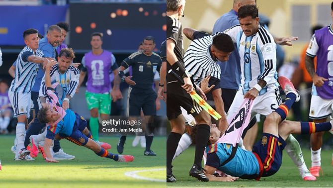 Nguồn cơn khiến cầu thủ Argentina lao vào đánh đội bạn sau khi hết giờ, nhiều người bất ngờ đòi ‘quay xe’