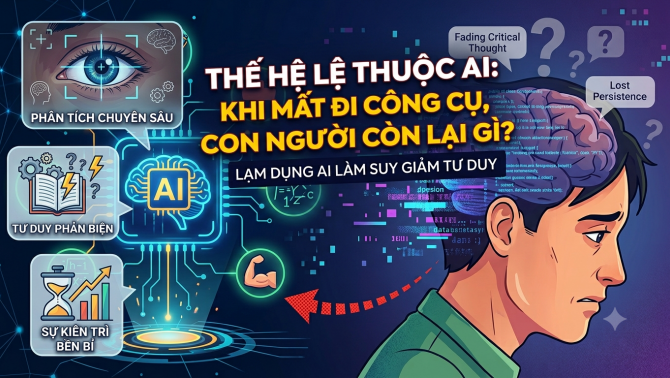 Lạm dụng AI và mối nguy hiểm khiến thế hệ hiện tại ngày càng 'nông' tầm tư duy