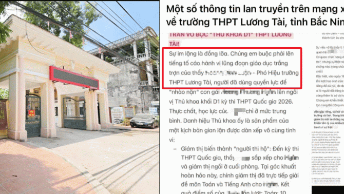 Vụ tố giám thị giải bài cho con gái hiệu phó ở Bắc Ninh: Sở GD-ĐT tỉnh và giám thị coi thi lên tiếng