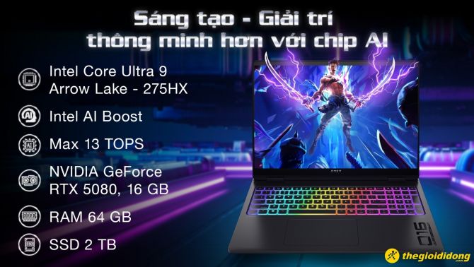 RTX 50 Series lên laptop gaming: HP OMEN có đáng để nâng cấp?