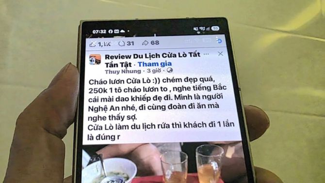 Vụ khách du lịch phản ánh bát cháo lươn 250.000 đồng tại Cửa Lò: Chủ quán nói gì?