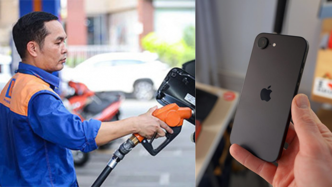 Giá xăng dầu hôm nay 23/7: Một loại dầu rơi từ đỉnh bốc hơi hơn 21.000 đồng, giá iPhone 16e rẻ như cho