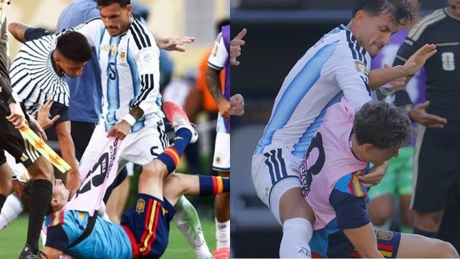 Cầu thủ Argentina được xóa thẻ dù đấm đội bạn sau khi thua cuộc, thái độ sau trận càng gây tranh cãi