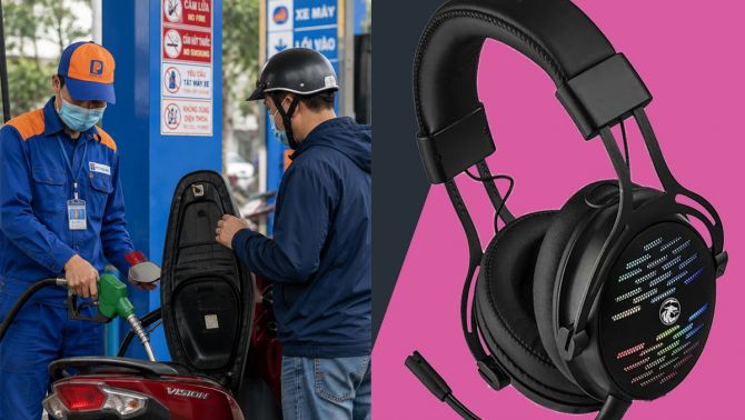 Bảng giá xăng dầu sáng 24/7: Bật tăng hai kỳ liên tiếp, tai nghe gaming E-Dra giá chưa tới 1 triệu đồng