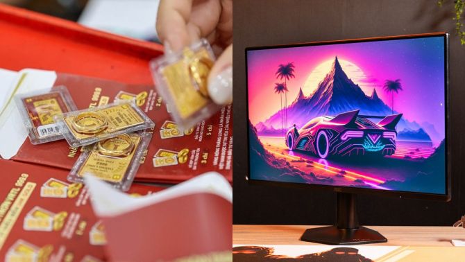 Giá vàng sáng ngày 26/7: Leo dốc bật tăng trở lại sau chuỗi giảm, màn hình gaming AOC giá có rẻ?
