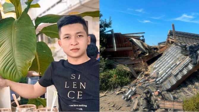 Lời kể của thanh niên Việt Nam vừa bị động đất hất văng đã lao vào đống đổ nát cứu cụ bà hàng xóm
