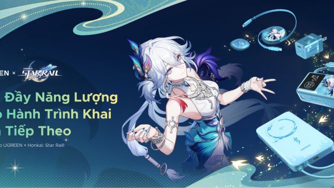 Sạc Đầy Năng Lượng Cho Hành Trình Khai Phá: UGREEN Ra Mắt Chính Thức Bộ Sưu Tập Honkai: Star Rail Trên Toàn Đông Nam 