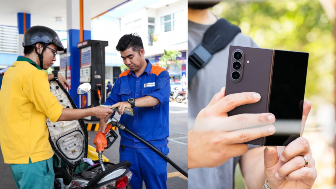 Giá xăng dầu hôm nay tối 3/8: Dầu Diesel giảm gần nửa giá, xăng E10 lao dốc từ đỉnh, giá Samsung Z Fold 8 Ultra ra sao?