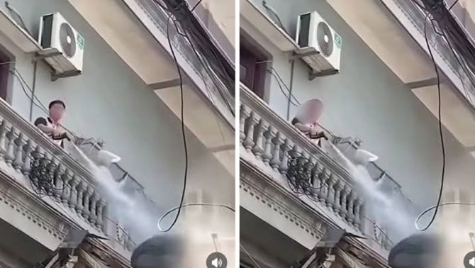 Cái kết đắng cho người đàn ông ở Hà Nội dùng vòi cao áp xịt thợ xây nhà hàng xóm để cản trở