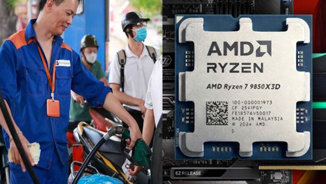 Giá xăng dầu tối 5/8 bao nhiêu tiền một lít? Chip vi xử lý AMD Ryzen 7 giá hạ nhiệt sâu ngay đầu tháng