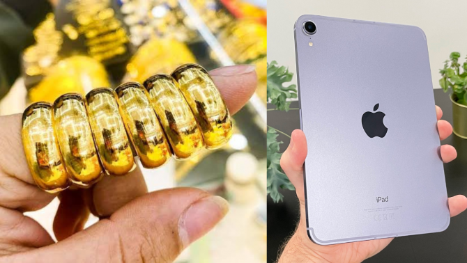 Giá vàng hôm nay trưa 7/8: Vàng SJC, vàng 9999 giảm nửa triệu vẫn cao hơn thế giới, iPad mini 6 rẻ bèo
