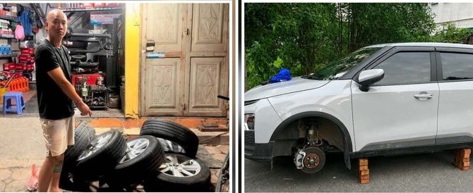 Hà Nội: Lời khai của gã đàn ông trộm 2 bánh xe ô tô tại khu đô thị Thanh Hà, lý lịch gây bất ngờ