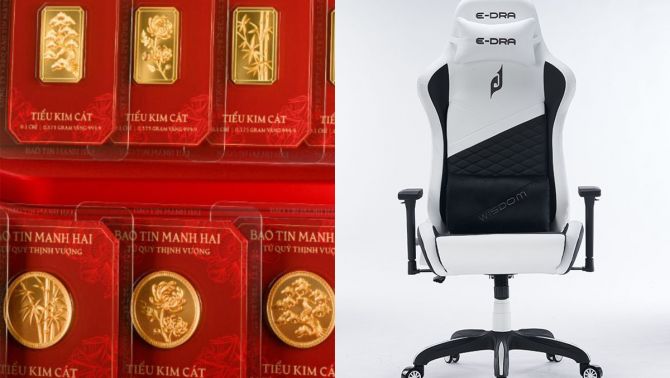 Giá vàng miếng SJC, vàng nhẫn ngày 16/8 biến động ra sao sau 1 tuần? Ghế gaming E-Dra giá rẻ bèo