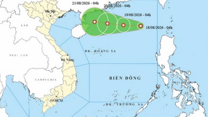 Tin áp thấp nhiệt đới mới nhất: Áp thấp mạnh cấp 6, Biển Đông sóng cao 3,5m, 4 tỉnh nguy cơ lũ quét