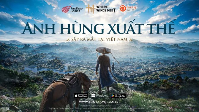 Funtap Games kết hợp cùng NetEase Games mang siêu phẩm 'Where Winds Meet' chuẩn bị cập bến Việt Nam