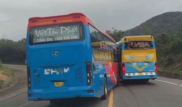 Tài xế xe khách Việt Tân Phát bị phạt sau màn vượt ẩu trên đèo Mang Yang