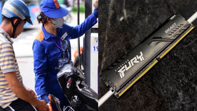 Giá xăng dầu tối 4/9: Xăng vượt mốc 22.000 đồng/lít, RAM Kingston giá có tăng trong tháng 9?
