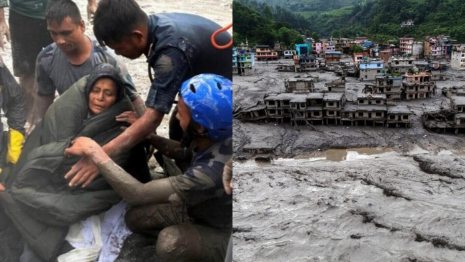 Phép màu xảy ra giữa thảm họa lũ quét ở Nepal: Cụ bà 64 tuổi được giải cứu sau 10 ngày