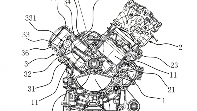 QJMotor gây chú ý với động cơ 1 xi-lanh giả dạng V-twin: Piston thứ hai chỉ để... chống rung!