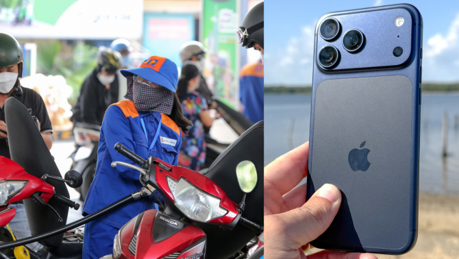 Giá xăng dầu hôm nay 11/9 tăng từ 510 - 1.258 đồng, có loại gần 28.500 đồng, iPhone 17 Pro Max có giảm?