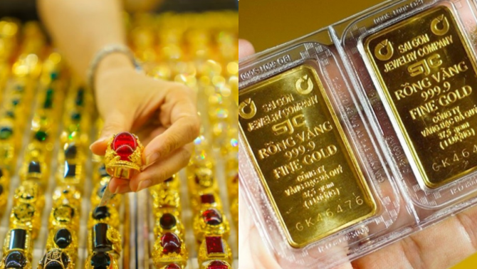 Bảng giá vàng hôm nay 12/9: Vàng SJC vàng nhẫn 9999 đổi giá từng giờ, thị trường rẽ hướng khó lường