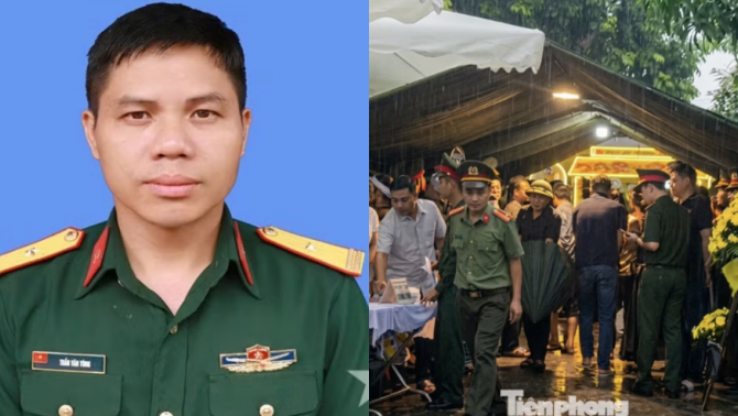 Thiếu tá Trần Văn Tùng hy sinh khi cứu người: 2 con thơ ngóng bố, câu hỏi xé lòng của cậu bé 4 tuổi