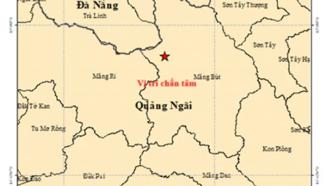 4 trận động đất liên tiếp ở Quảng Ngãi và Đà Nẵng rạng sáng hôm nay 21/9, mạnh nhất lên đến 3 độ