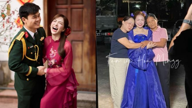 Mối quan hệ gây chú ý của Hòa Minzy và mẹ Đại úy Thăng Văn Cương